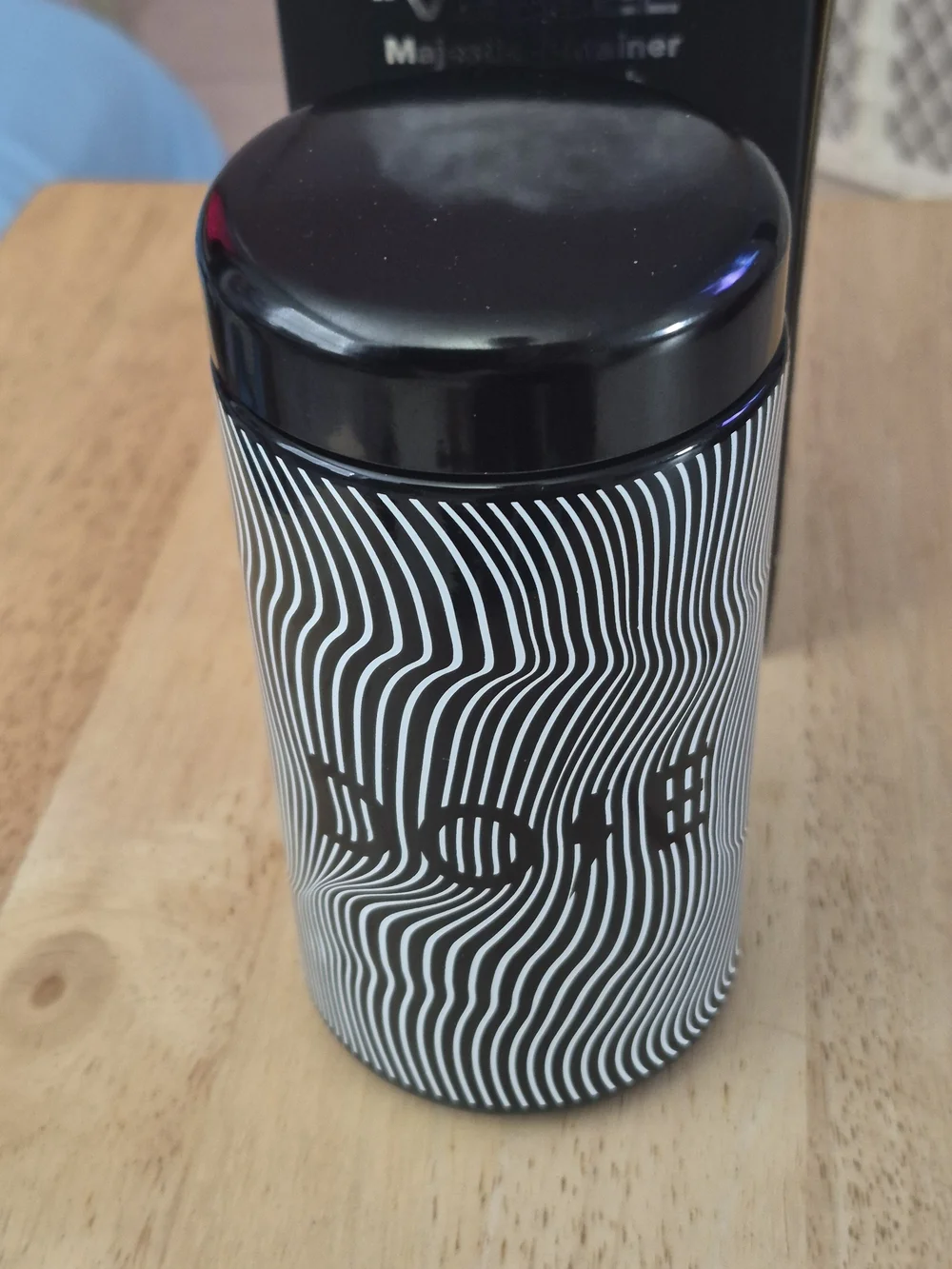 Black Mushroom Coffee Stash Container